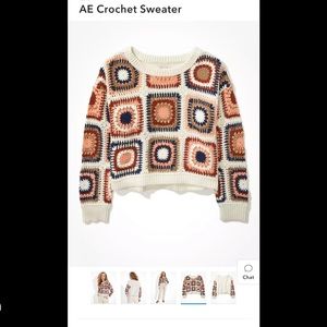 American eagle crochet sweater